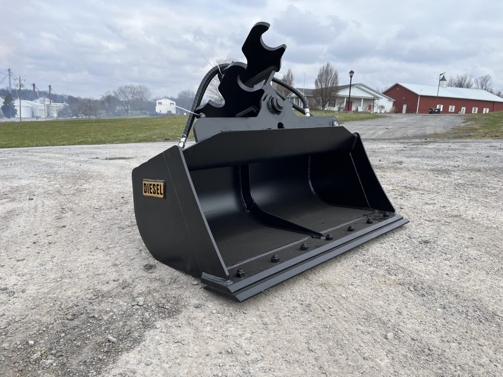 42 Hydraulic Tilt Ditch Cleaning Bucket For Kubota Kx040 Diesel Equipment 8108